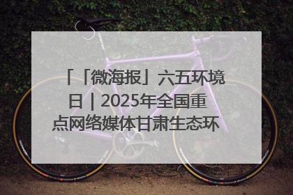 「微海报」六五环境日｜2025年全国重点网络媒体甘肃生态环保行走进兰州新区
