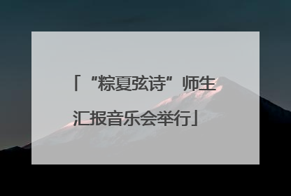 “粽夏弦诗”师生汇报音乐会举行