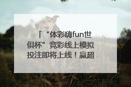 “体彩嗨fun世俱杯”竞彩线上模拟投注即将上线！赢超级大乐透体验券