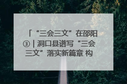 “三会三文”在邵阳③｜洞口县谱写“三会三文”落实新篇章 构建协同联动大格局