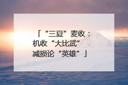 “三夏”麦收：机收“大比武” 减损论“英雄”