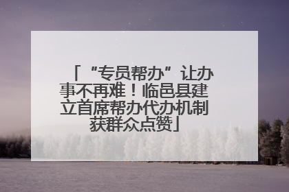 “专员帮办”让办事不再难！临邑县建立首席帮办代办机制获群众点赞