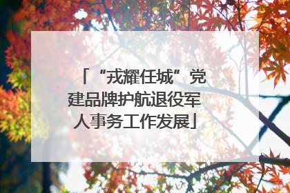 “戎耀任城”党建品牌护航退役军人事务工作发展