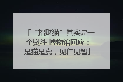 “招财猫”其实是一个熨斗 博物馆回应：是猫是虎，见仁见智
