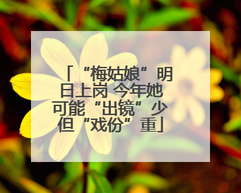 “梅姑娘”明日上岗 今年她可能“出镜”少但“戏份”重