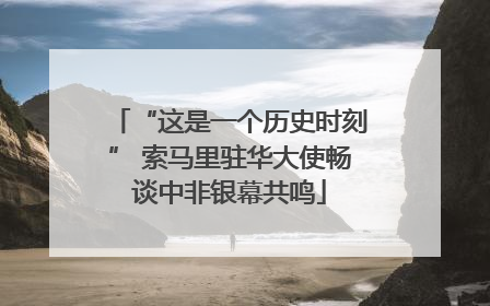 “这是一个历史时刻” 索马里驻华大使畅谈中非银幕共鸣