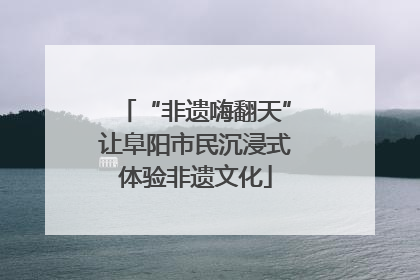 “非遗嗨翻天”让阜阳市民沉浸式体验非遗文化