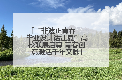 “非遗正青春——毕业设计话江夏”高校联展启幕 青春创意激活千年文脉