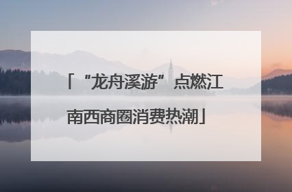 “龙舟溪游”点燃江南西商圈消费热潮