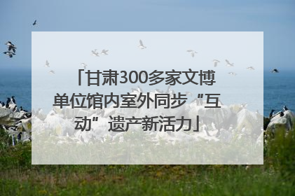 甘肃300多家文博单位馆内室外同步“互动”遗产新活力