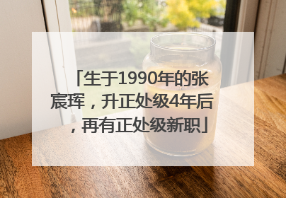 生于1990年的张宸珲，升正处级4年后，再有正处级新职