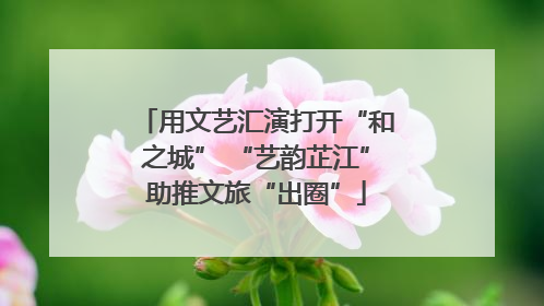 用文艺汇演打开“和之城” “艺韵芷江”助推文旅“出圈”