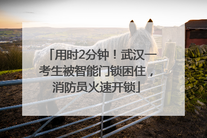 用时2分钟！武汉一考生被智能门锁困住，消防员火速开锁