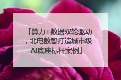 算力+数据双轮驱动，北电数智打造城市级AI底座标杆案例