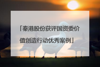 秦港股份获评国资委价值创造行动优秀案例