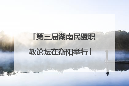 第三届湖南民盟职教论坛在衡阳举行