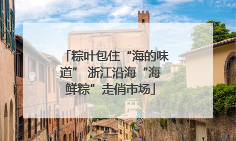 粽叶包住“海的味道” 浙江沿海“海鲜粽”走俏市场
