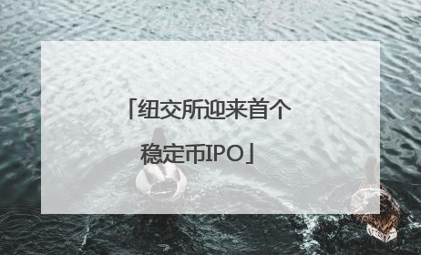 纽交所迎来首个稳定币IPO