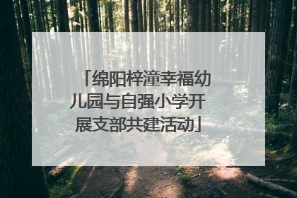 绵阳梓潼幸福幼儿园与自强小学开展支部共建活动
