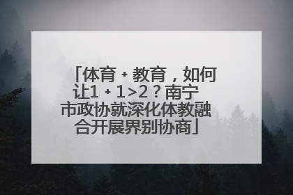 体育﹢教育，如何让1﹢1>2？南宁市政协就深化体教融合开展界别协商