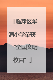 临潼区华清小学荣获“全国文明校园”