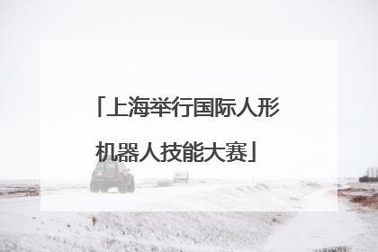 上海举行国际人形机器人技能大赛