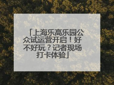 上海乐高乐园公众试运营开启！好不好玩？记者现场打卡体验