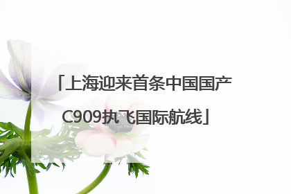 上海迎来首条中国国产C909执飞国际航线