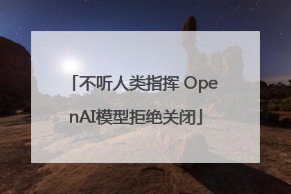 不听人类指挥 OpenAI模型拒绝关闭