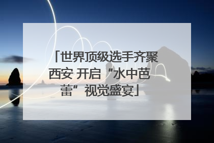 世界顶级选手齐聚西安 开启“水中芭蕾”视觉盛宴