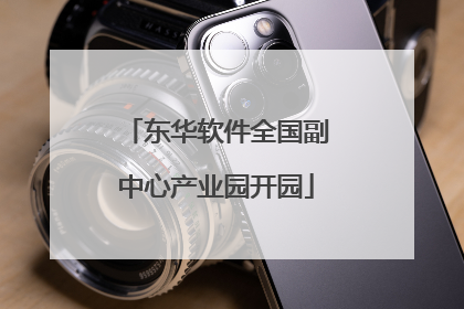东华软件全国副中心产业园开园