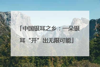 中国银耳之乡：一朵银耳“开”出无限可能