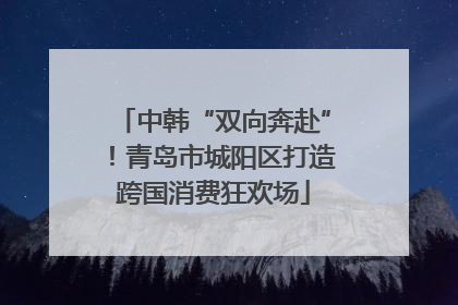 中韩“双向奔赴”！青岛市城阳区打造跨国消费狂欢场