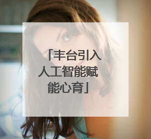 丰台引入人工智能赋能心育