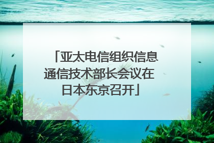 亚太电信组织信息通信技术部长会议在日本东京召开