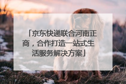 京东快递联合河南正商，合作打造一站式生活服务解决方案