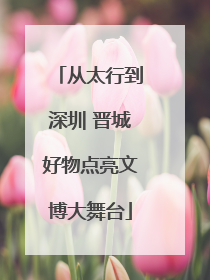 从太行到深圳 晋城好物点亮文博大舞台