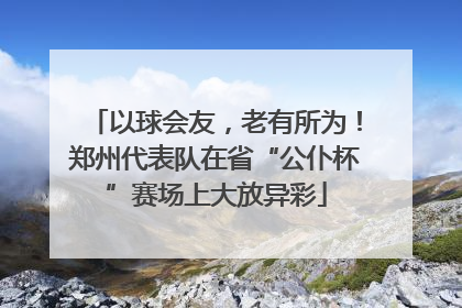 以球会友，老有所为！郑州代表队在省“公仆杯”赛场上大放异彩