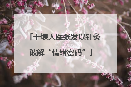 十堰人医张发以针灸破解“情绪密码”