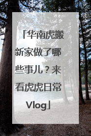 华南虎搬新家做了哪些事儿？来看虎虎日常Vlog