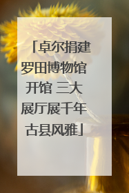 卓尔捐建罗田博物馆开馆 三大展厅展千年古县风雅