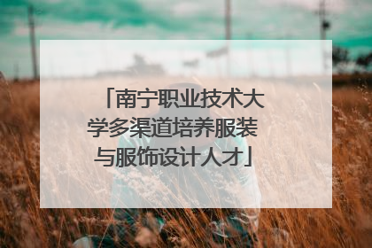 南宁职业技术大学多渠道培养服装与服饰设计人才