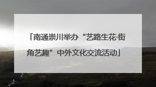 南通崇川举办“艺路生花·街角艺趣”中外文化交流活动