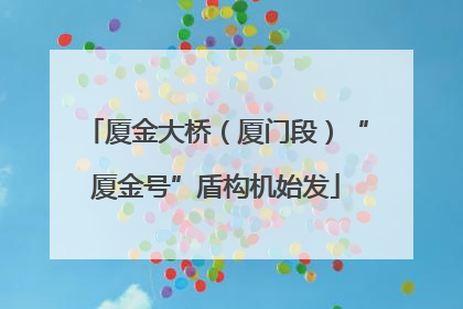 厦金大桥（厦门段）“厦金号”盾构机始发
