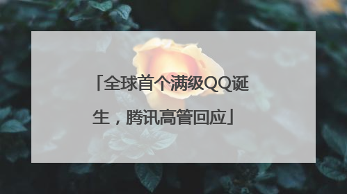 全球首个满级QQ诞生，腾讯高管回应