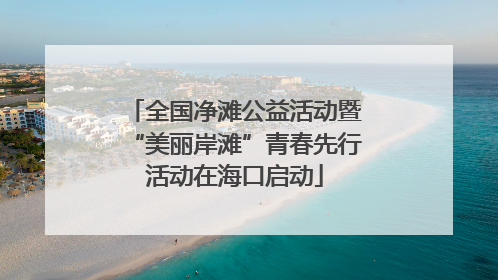 全国净滩公益活动暨“美丽岸滩”青春先行活动在海口启动