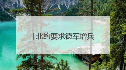 北约要求德军增兵至25万 德国或恢复义务服役补缺？