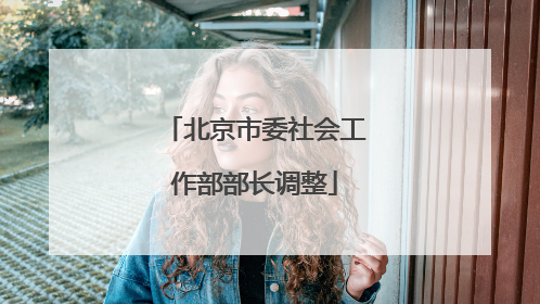 北京市委社会工作部部长调整