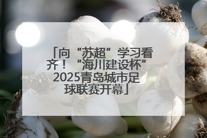 向“苏超”学习看齐！“海川建设杯”2025青岛城市足球联赛开幕