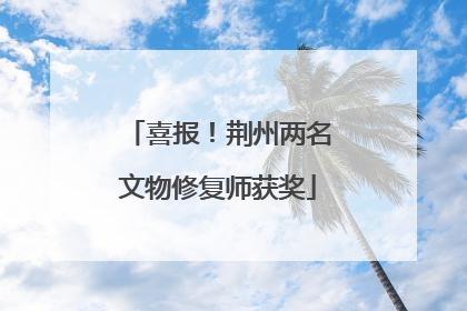 喜报！荆州两名文物修复师获奖